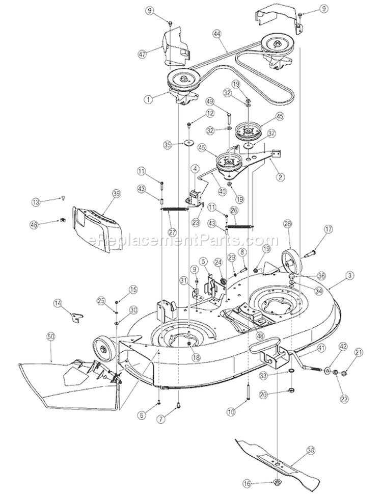 Page A Diagram and Parts List for 13AN771G755 2006 Yard Man Lawn Tractor